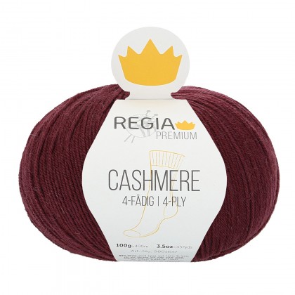 CASHMERE 4-FÄDIG - PREMIUM - WINE RED (00085)