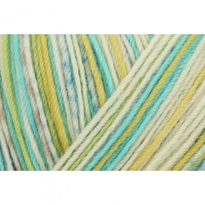 CLASSIC COLOR 4-FÄDIG - FUNKY TURQUOISE AND LIME (03795)