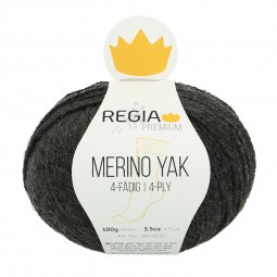 MERINO YAK 4-FÄDIG - PREMIUM - ANTHRAZIT MELIERT (07512)