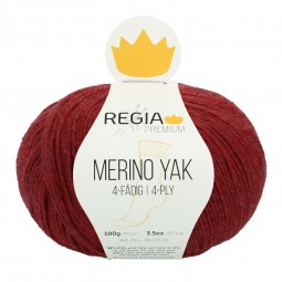 MERINO YAK 4-FÄDIG - PREMIUM - HIMBEER MELIERT (07507)