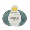 MERINO YAK 4-FÄDIG - PREMIUM - MINERAL BLUE MELIERT (07518)