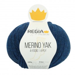 MERINO YAK 4-FÄDIG - PREMIUM - NACHTBLAU MELIERT (07515)