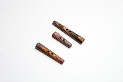 Holzknopf SYMFONIE Lilac Tapered Bar - Größe: 60mm